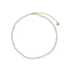 Long Pearl Necklaces|Majorica Gold-Plated Silver Necklace Ballet 4 Mm