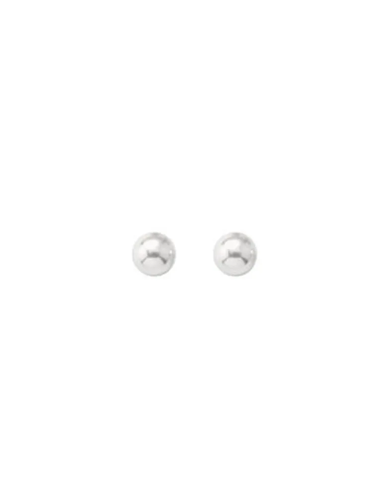 Pearl Stud Earrings|Majorica Gold-Plated Stud Earrings Lyra With White 8Mm Pearl