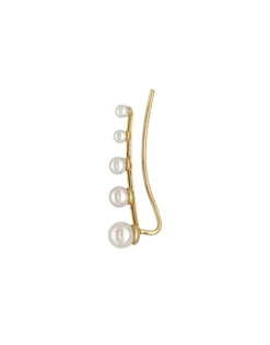 Ear Cuffs|Majorica Kea Gold Earcuff Earring With Round Pearls