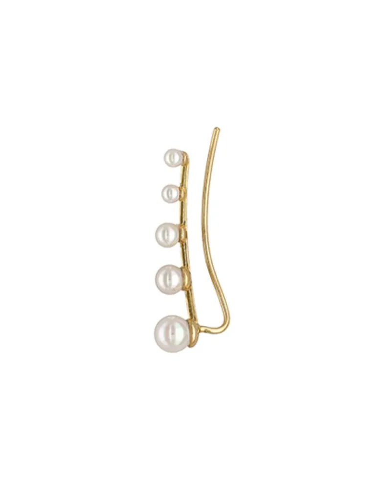 Ear Cuffs|Majorica Kea Gold Earcuff Earring With Round Pearls