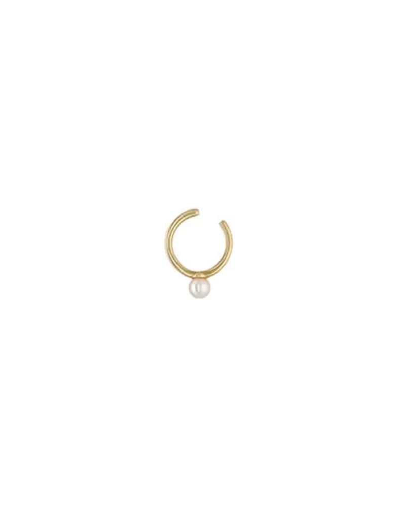 Ear Cuffs|Majorica Kea Gold Earcuff Earring With Round Central Pearl