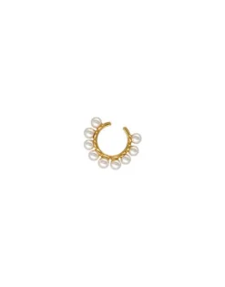 Ear Cuffs|Majorica Kea Gold Earcuff Earring With Round Pearls