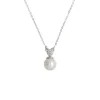 Pendants With Chain|Majorica Kuma White Pearl And Zirconia Pendant