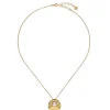 Pendants With Chain|Majorica Le Palm White Pearl Gold-Plated Steel Necklace