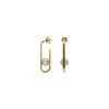 Pearl Drop Earrings|Majorica Long Atenea Earrings With Round Pearl