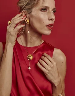 Pearl Drop Earrings|Majorica Long Clavelina Earrings With Pearls And Omega Clasp