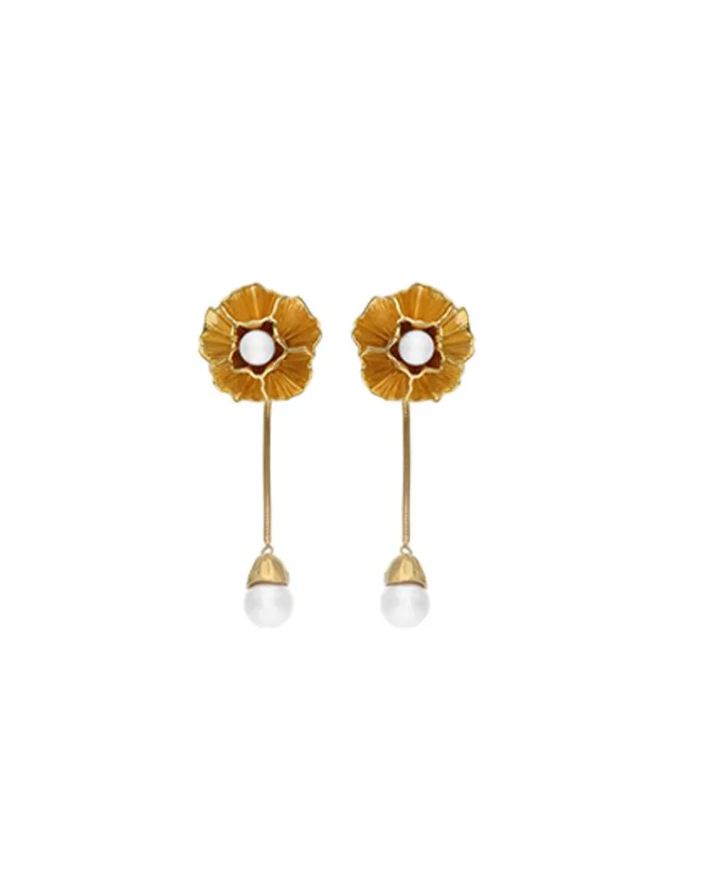 Pearl Drop Earrings|Majorica Long Clavelina Earrings With Pearls And Omega Clasp