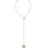 Pearl Chain Necklaces|Majorica Long Roxana Necklace With Pearl Flower