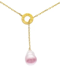 Pendants With Chain|Majorica Luar Chain Necklace With Ruby Red Gradient Baroque Pearl