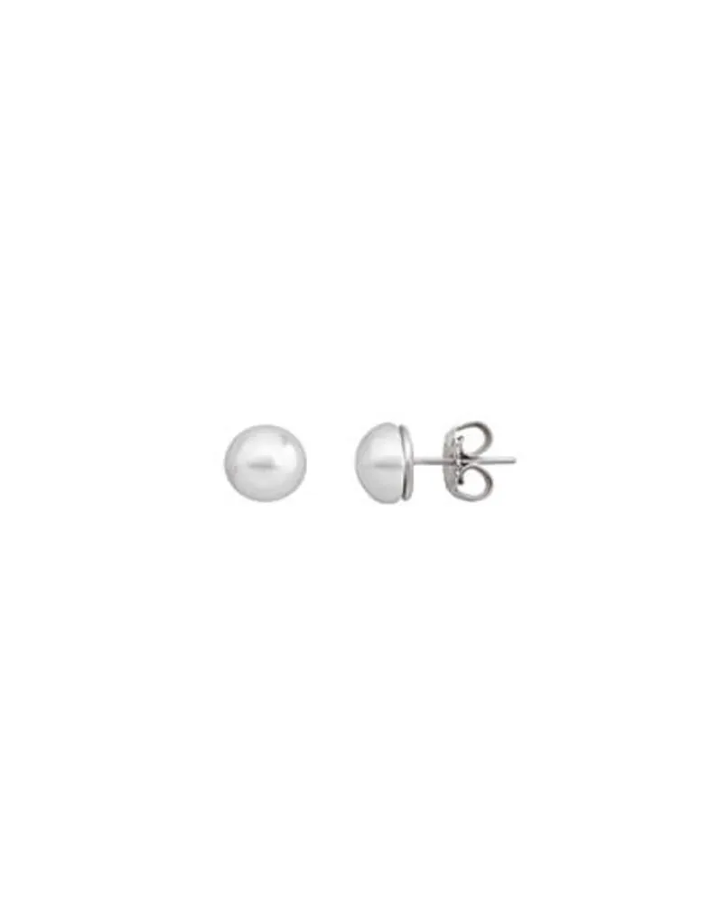 Short Earrings|Majorica Mabe 8Mm White Pearl Earrings In Silver