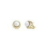 Short Earrings|Majorica Margot Gold-Plated Earrings With An Embedded Round Pearl
