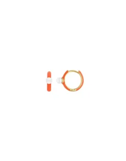 Pearl Hoop Earrings|Majorica Mini 4 Mm Color Pop Pearl Orange Hoop Earrings