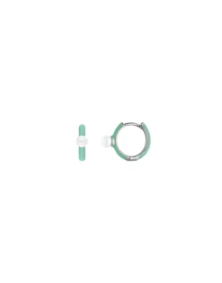Pearl Hoop Earrings|Majorica Mini 4 Mm Color Pop Pearl Turquoise Hoop Earrings