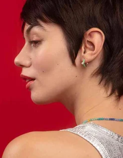Pearl Hoop Earrings|Majorica Mini 4 Mm Color Pop Pearl Turquoise Hoop Earrings
