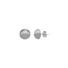 Short Earrings|Majorica 12Mm Grey Mabe Pearl Earrings In Silver