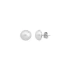 Short Earrings|Majorica 12Mm White Mabe Pearl Earrings In Silver
