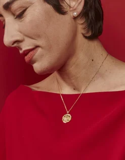 Pendants With Chain|Majorica Mom Love Necklace With Gold Pendant