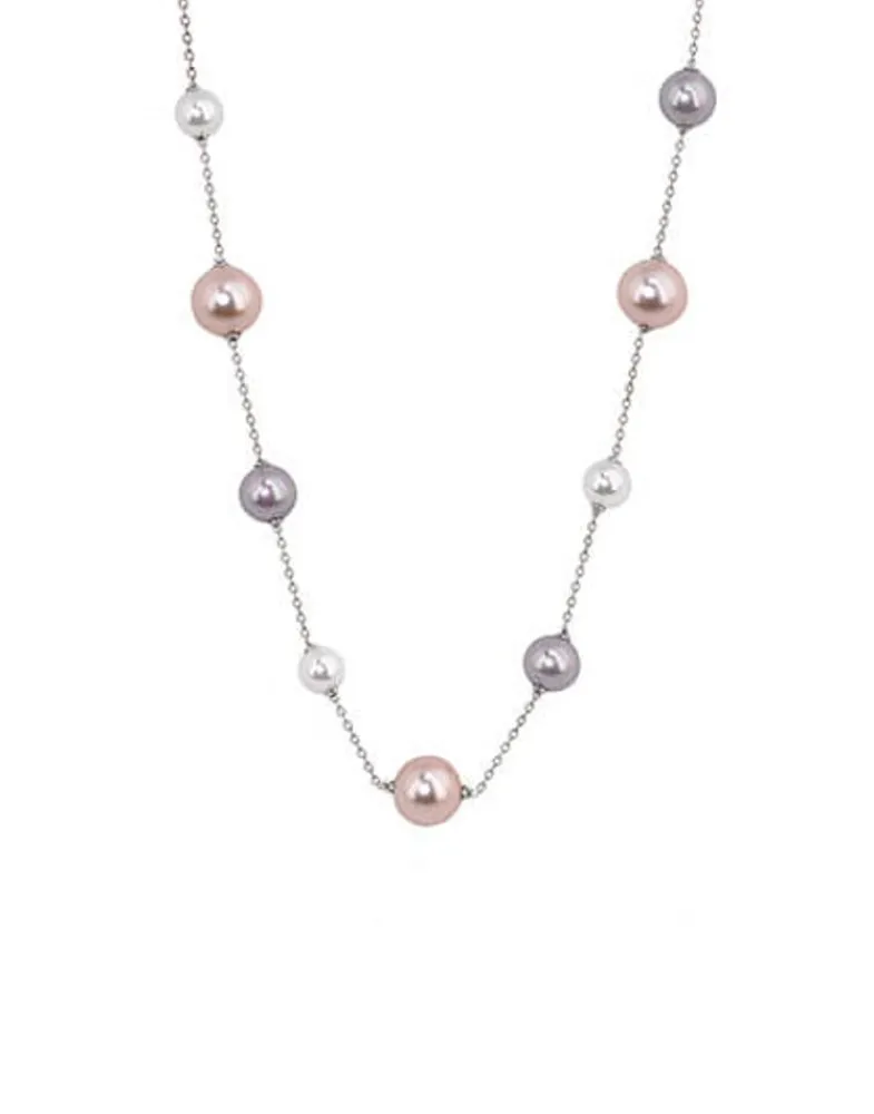 Pearl Chain Necklaces|Majorica Necklace Ilusion White, Nuage And Pink Pearls