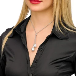 Pearl Chain Necklaces|Majorica Necklace Tender Silver With White Barroque Pearls