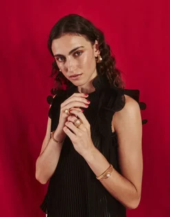 Large Pearl Rings|Majorica Openwork Etna Large Ring In Gold-Plated Silver