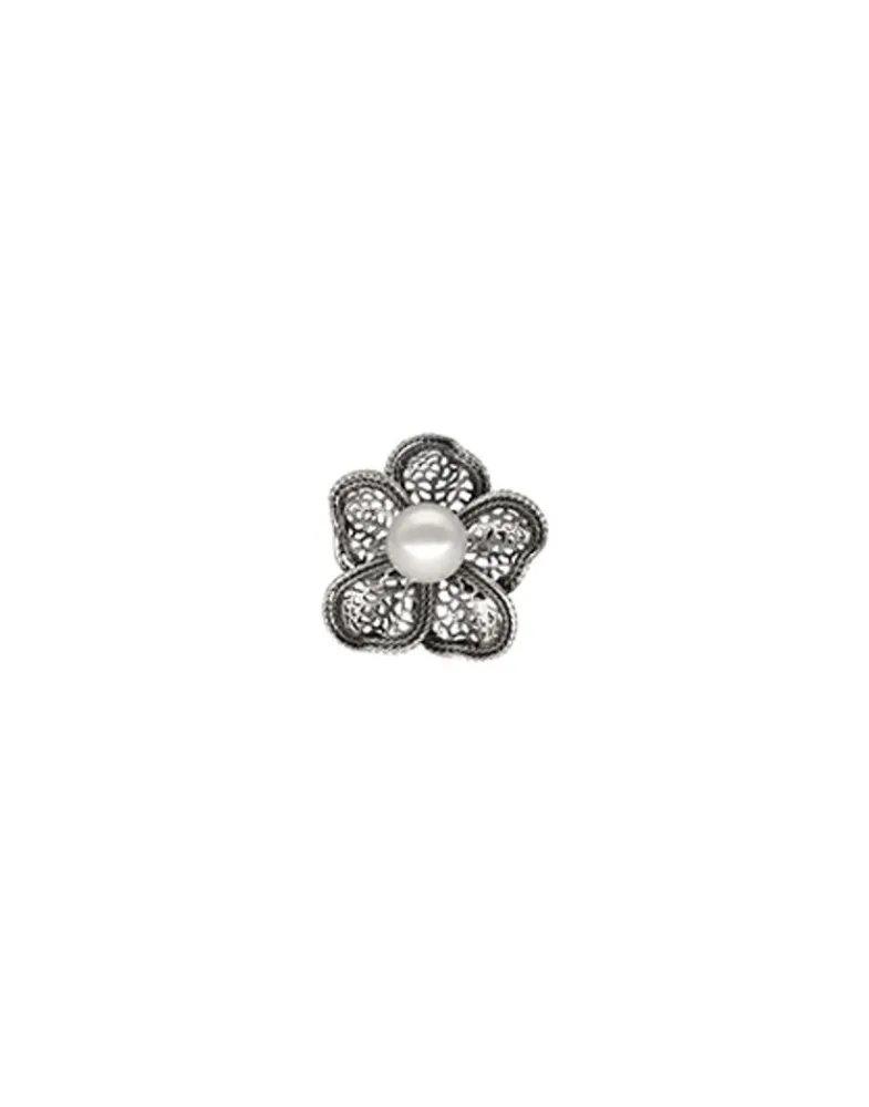 Large Pearl Rings|Majorica Pearl Ring Peregrina With Filigree Flower