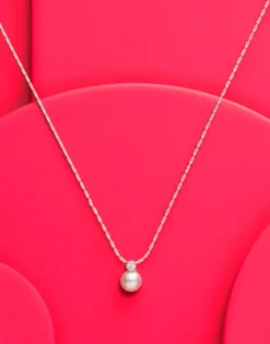 Pendants With Chain|Majorica Pendant Cies White Zirconia