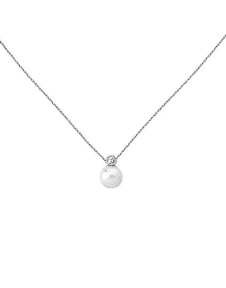Pendants With Chain|Majorica Pendant Cies White Zirconia