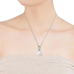 Wedding Necklaces|Majorica Pendant Luna