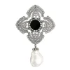 Pendant Chain|Majorica Peregrina Pendant With Onyx And Baroque Pearl