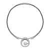 Pendants With Chain|Majorica Petra Cord Necklace In Steel And Black Silk