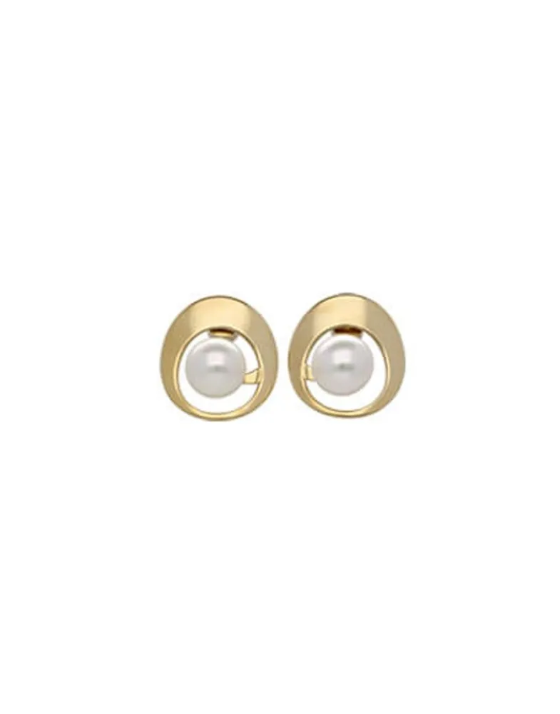Short Earrings|Majorica Petra Earrings In Gold Steel