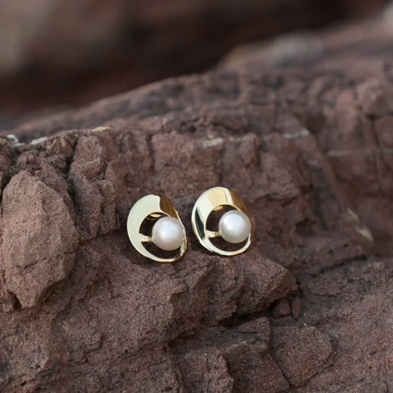 Short Earrings|Majorica Petra Earrings In Gold Steel