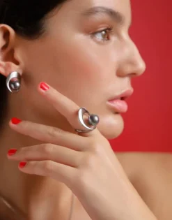 Short Earrings|Majorica Petra Earrings In Steel