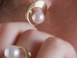 Large Pearl Rings|Majorica Petra Ring With Pearl In Gold Steel