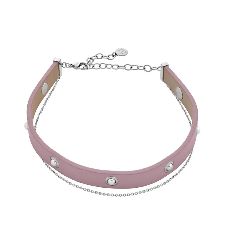 Pearl Chokers|Majorica Pink Choker Necklace Moonlight