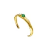 Bangle Bracelets|Majorica Rigid Feme Narrow Bracelet With Pearls And Green Agates