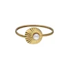 Bangle Bracelets|Majorica Rigid Le Palm Gold-Steel Bracelet With A White Pearl