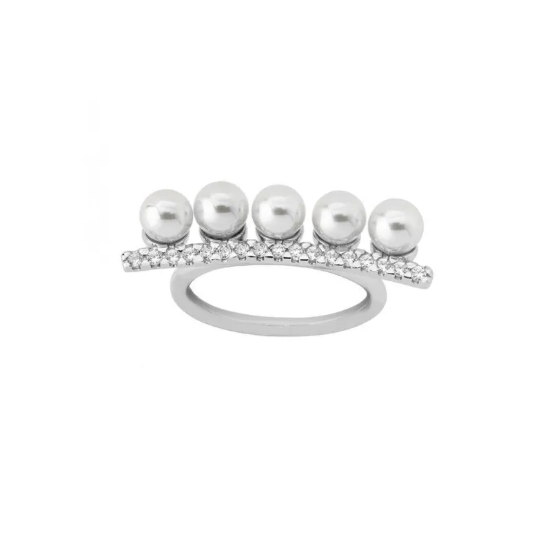 Silver Rings|Majorica Ring Nashira