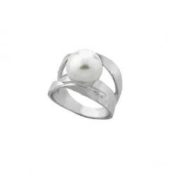 Silver Rings|Majorica Ring Planet With 12Mm White Pearl
