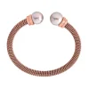 Bangle Bracelets|Majorica Rose Gold Plated Bracelet Tender Nuage Pearl