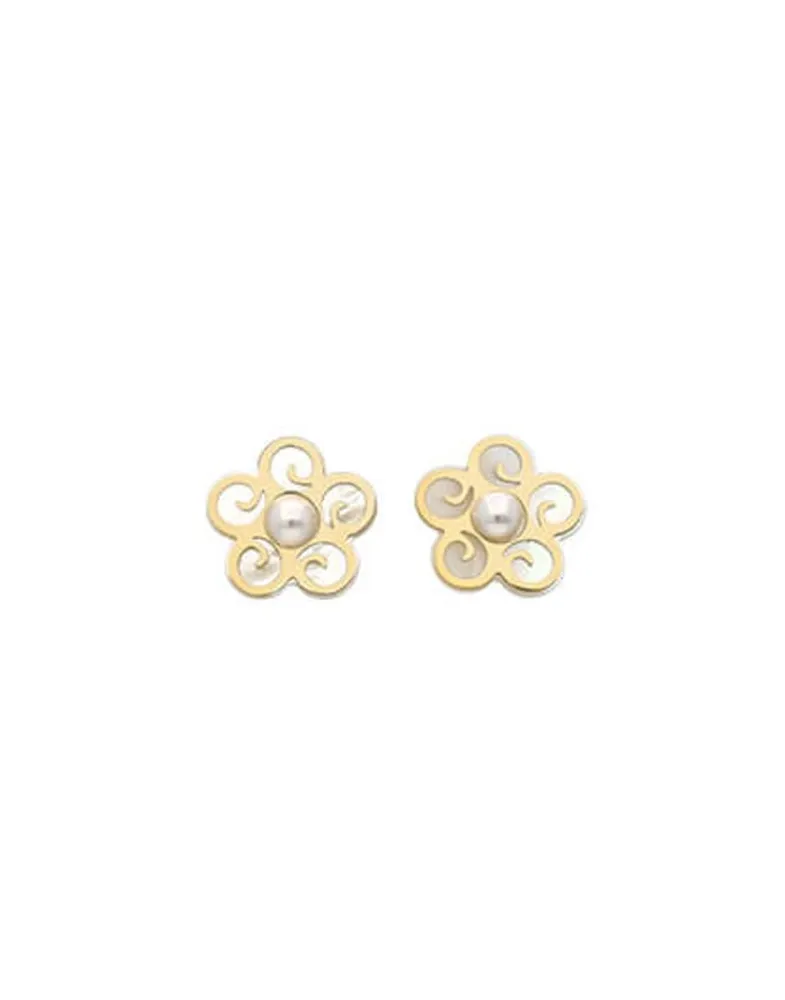 Short Earrings|Majorica Roxana Mother-Of-Pearl Stud Earrings