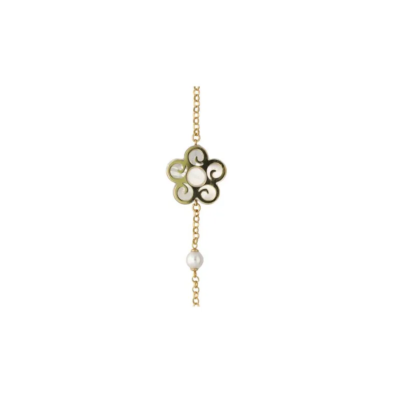 Chain Bracelets|Majorica Roxana Pearl Flower Bracelet