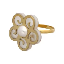 Large Pearl Rings|Majorica Roxana Small Ring With Mother-Of-Pearl
