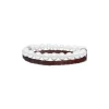 Leather Bracelets|Majorica Sailor Bracelet In Steel, Brown Leather And White Pearl 22Cm