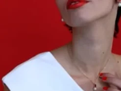 Pendants With Chain|Majorica Selene Gold-Plated Necklace With Pearl And Ruby Red Zirconia