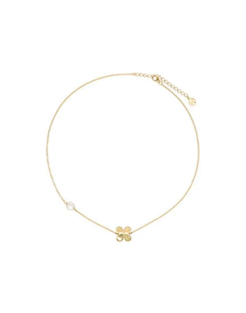 Pearl Chain Necklaces|Majorica Short Ayanti Necklace With A Round Mother-Of-Pearl
