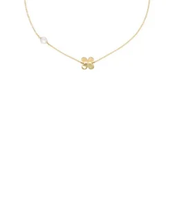 Pearl Chain Necklaces|Majorica Short Ayanti Necklace With A Round Mother-Of-Pearl