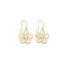 Pearl Drop Earrings|Majorica Short Roxana Earrings With A Hook And Mother-Of-Pearl
