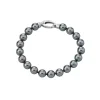 Silver Bracelets|Majorica Silver Bracelet Lyra With 8Mm Gray Pearls