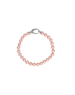 Silver Bracelets|Majorica Silver Bracelet Lyra With 6Mm Pink Pearls